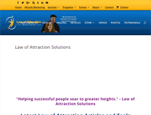 Tablet Screenshot of lawofattractionsolutions.com